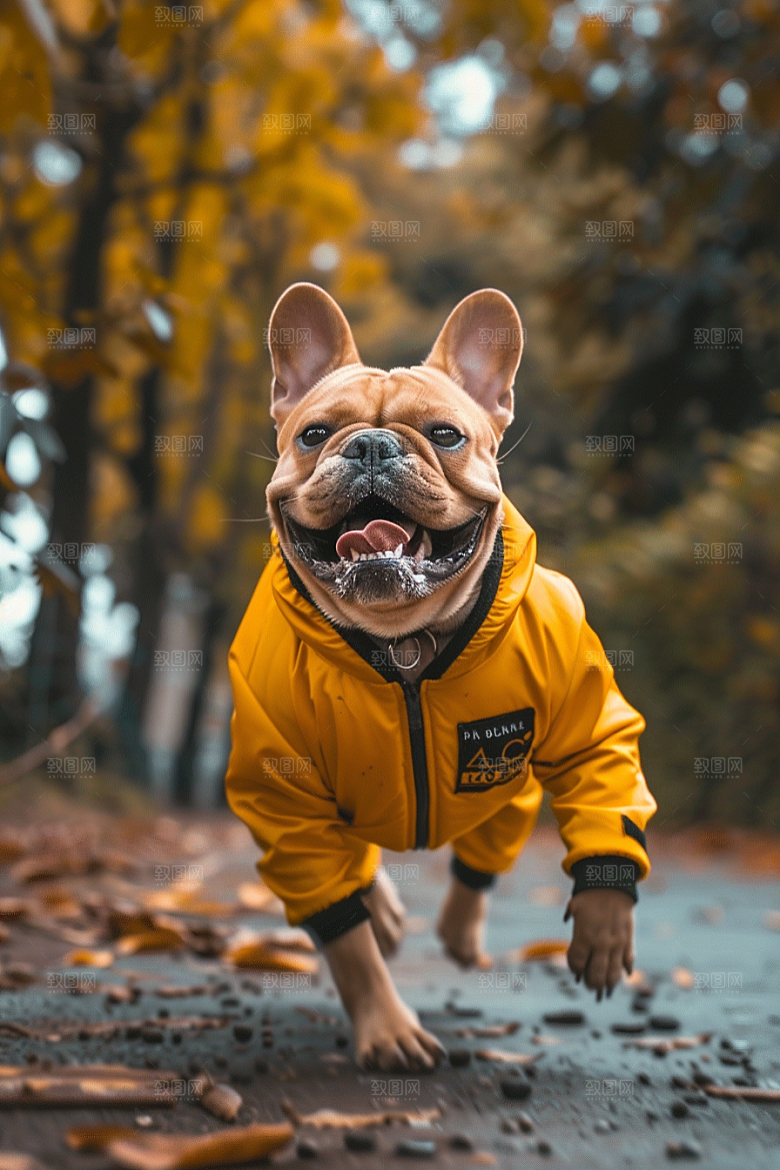 法国斗牛犬牧牛犬可爱摄影图