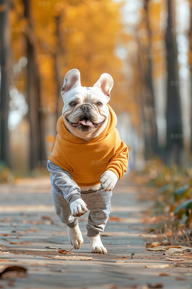法国斗牛犬法斗可爱摄影图