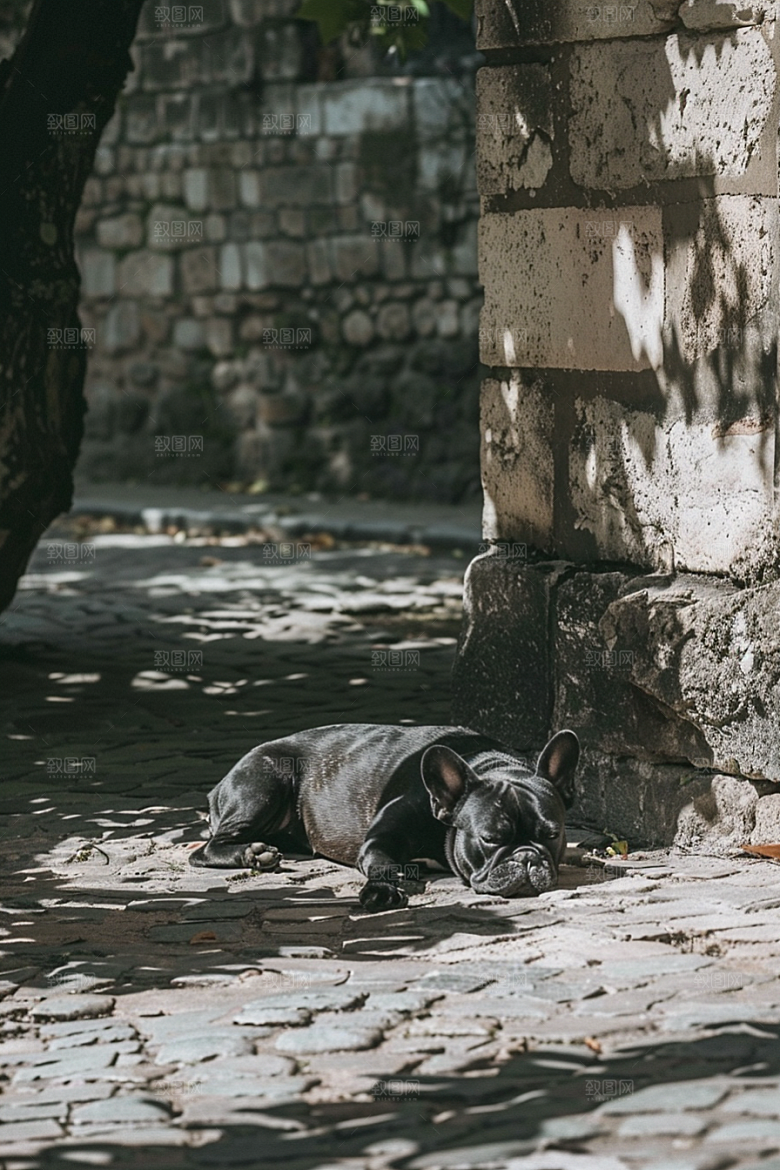 法国斗牛犬生活高清摄影图