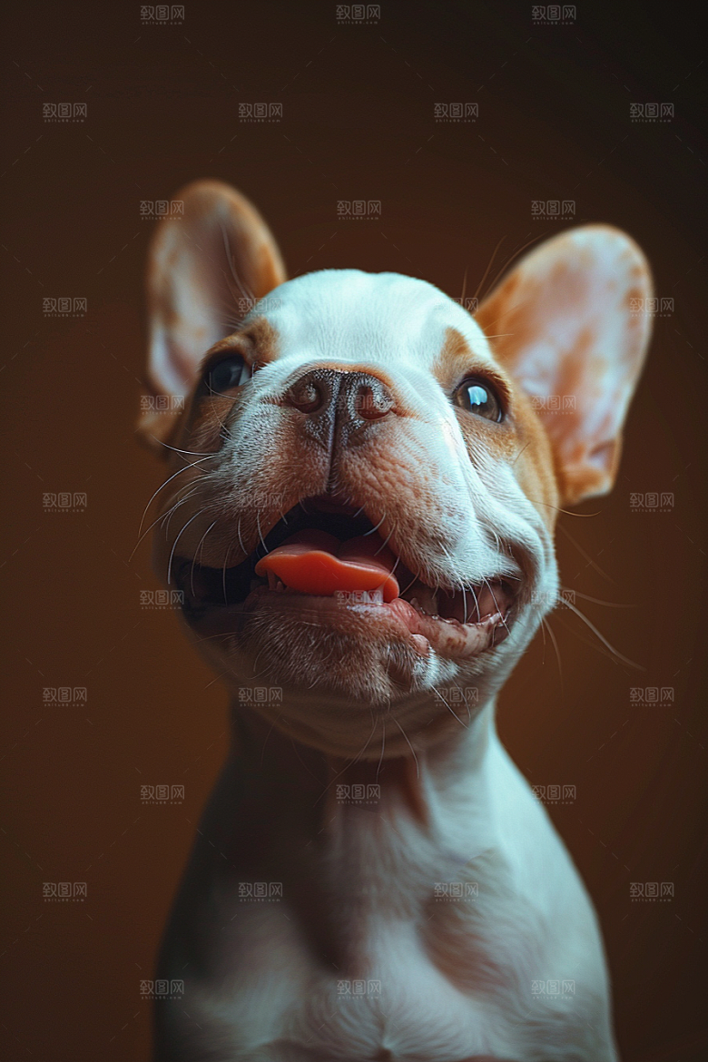 法国斗牛犬小狗丑萌摄影图