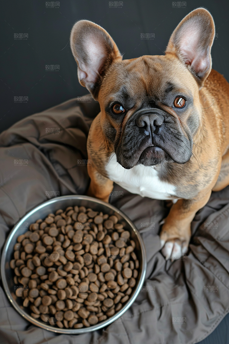 法国斗牛犬小狗自然摄影图