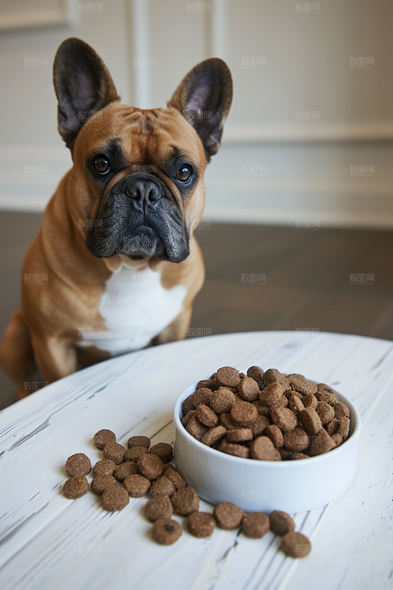 法国斗牛犬伴侣动物牧牛犬摄影图