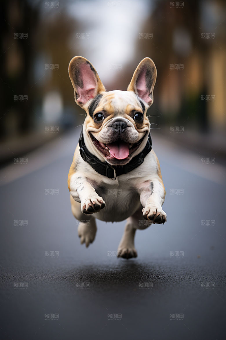 法国斗牛犬可爱小狗摄影图