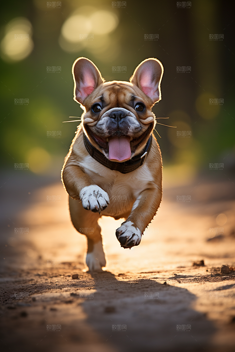 法国斗牛犬养宠自然摄影图
