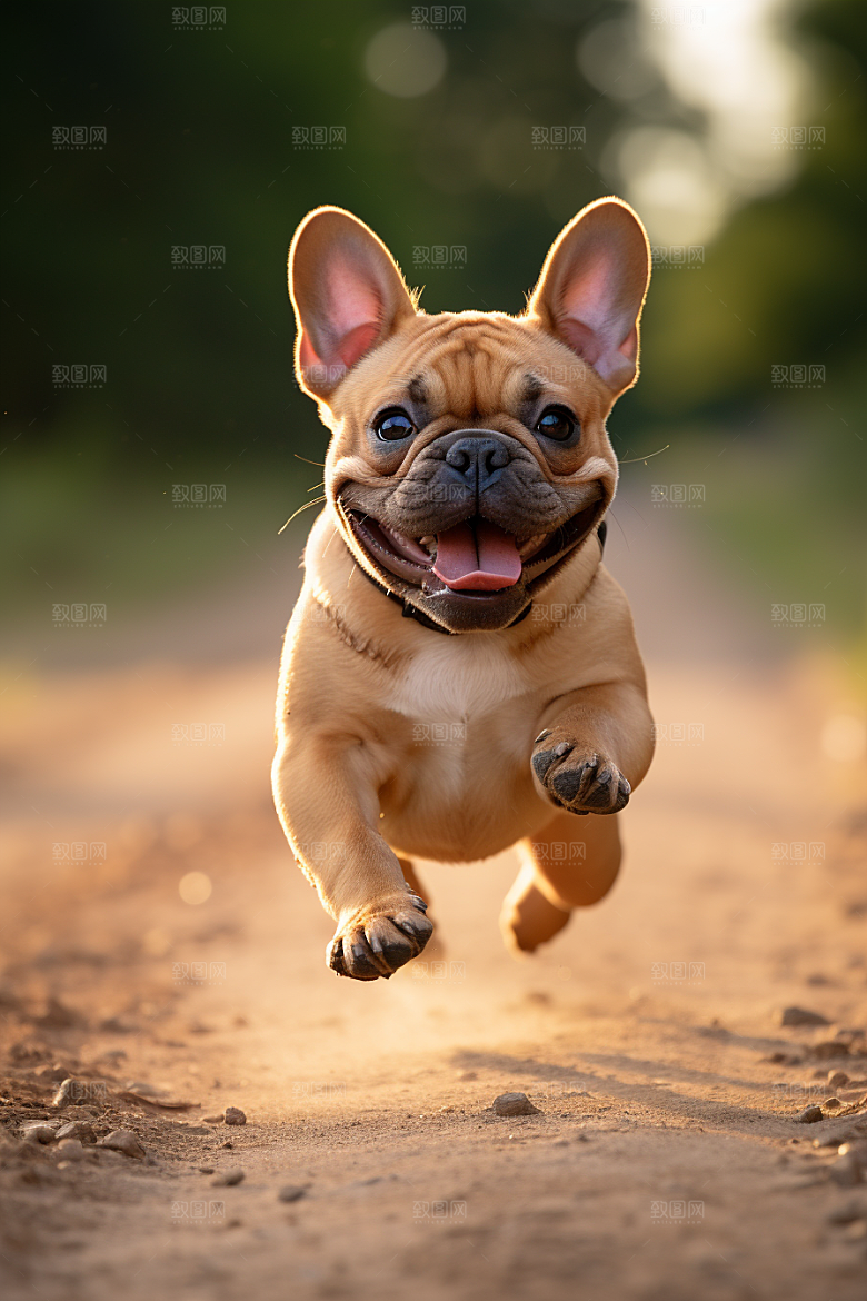 法国斗牛犬可爱小狗摄影图