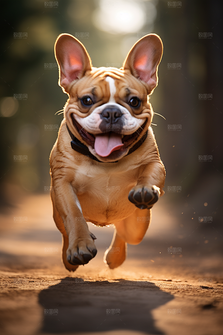 法国斗牛犬生活自然摄影图