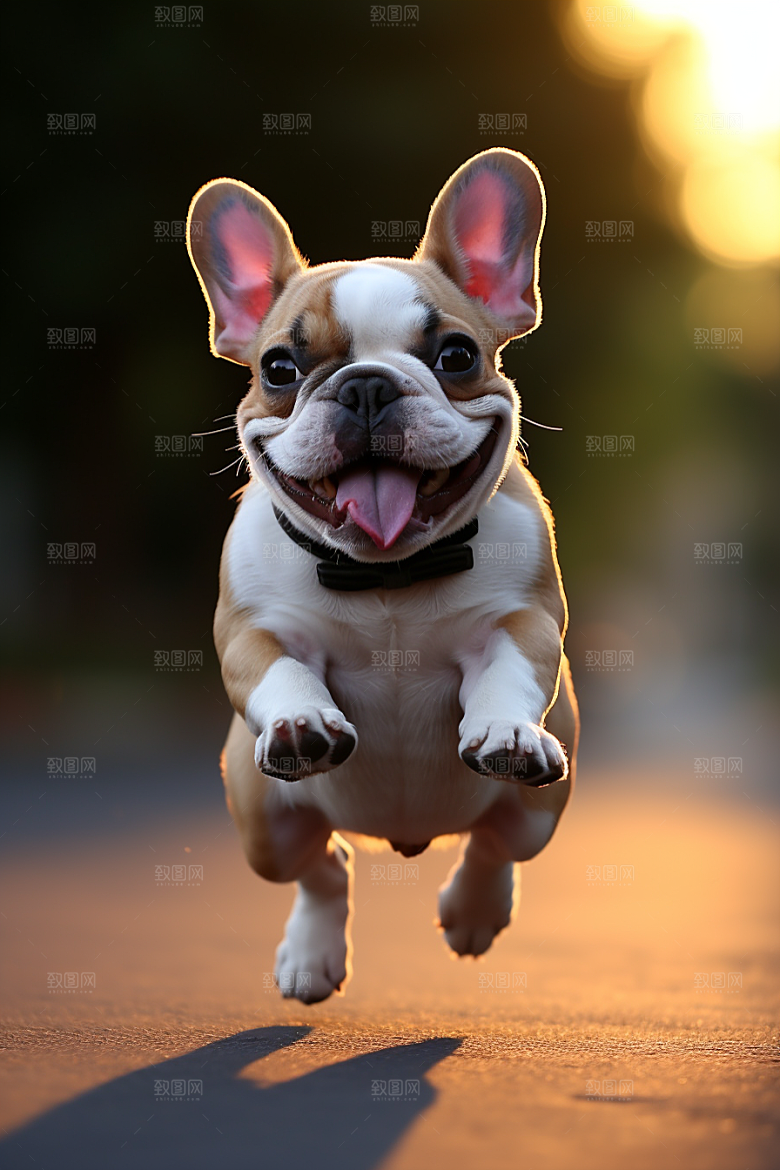 法国斗牛犬生活自然摄影图