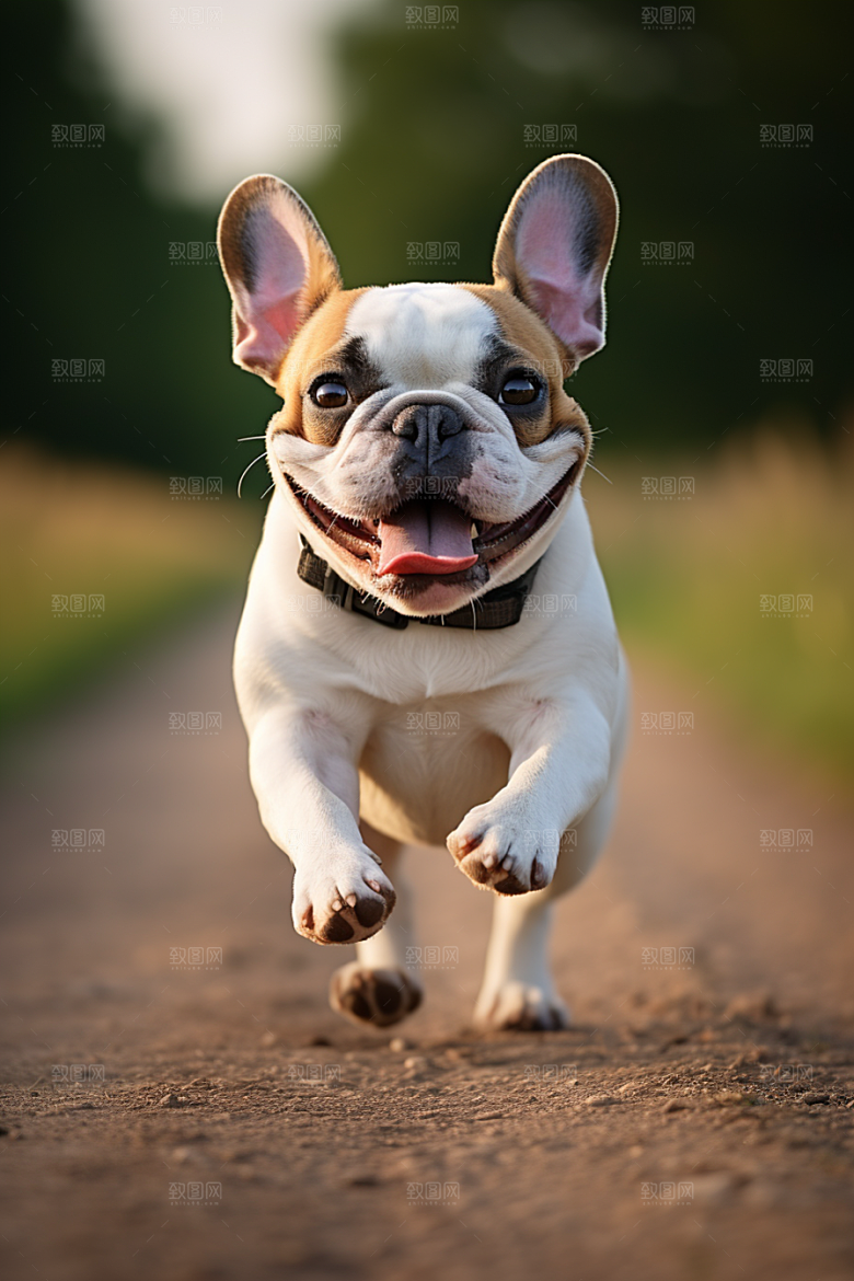 法国斗牛犬丑萌高清摄影图