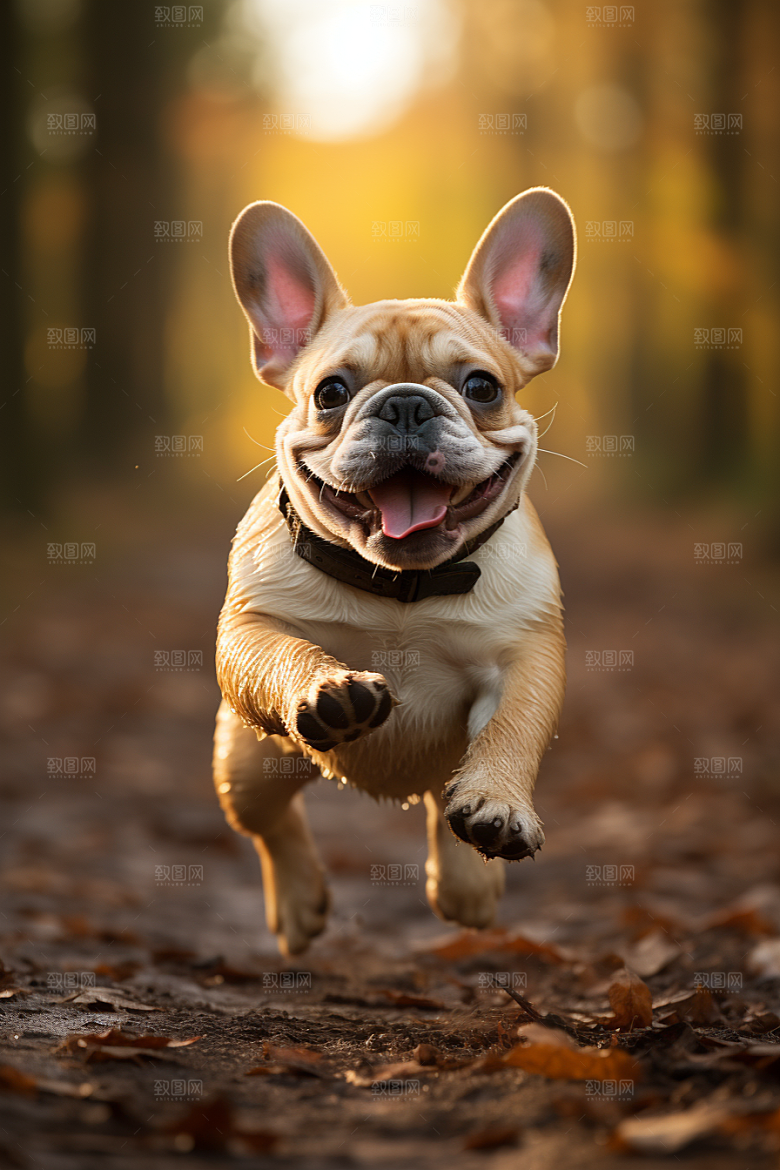 法国斗牛犬宠物生活摄影图