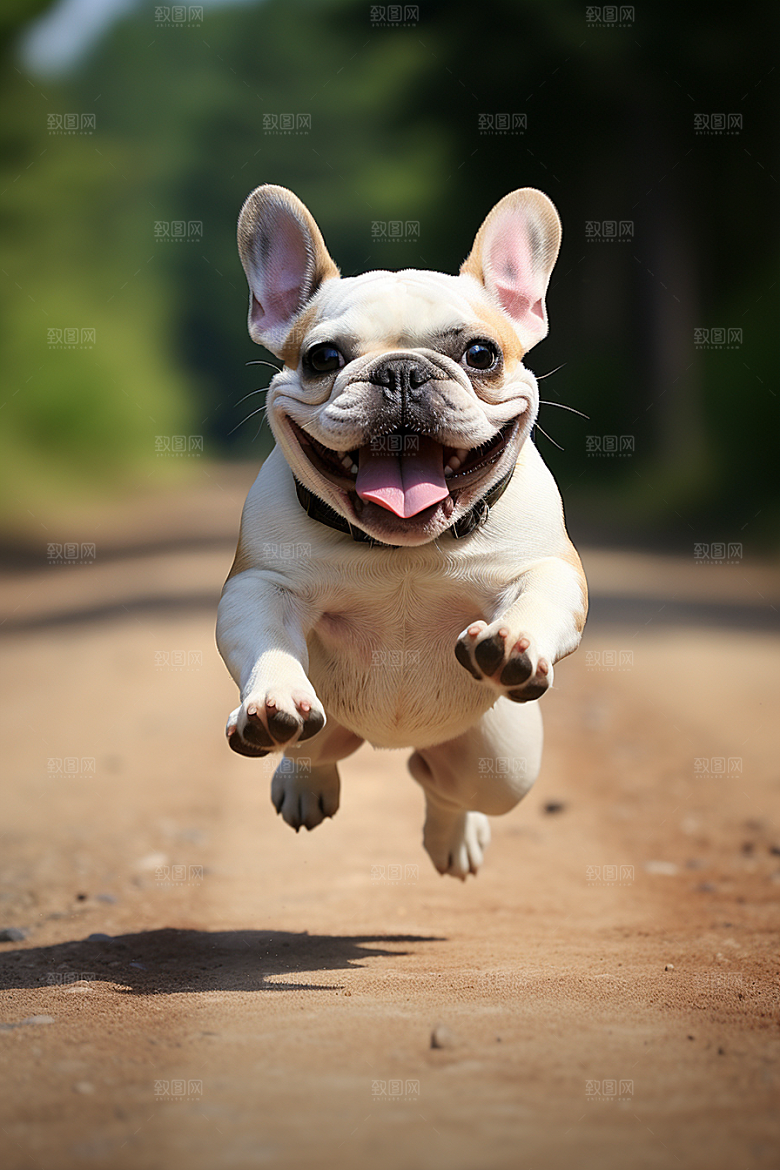 法国斗牛犬宠物丑萌摄影图