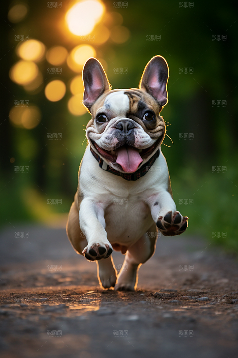 法国斗牛犬牧牛犬可爱摄影图