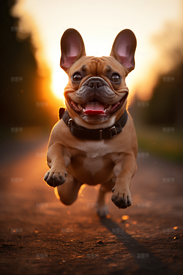 法国斗牛犬法斗可爱摄影图