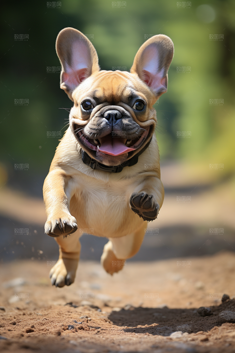 法国斗牛犬丑萌家居摄影图