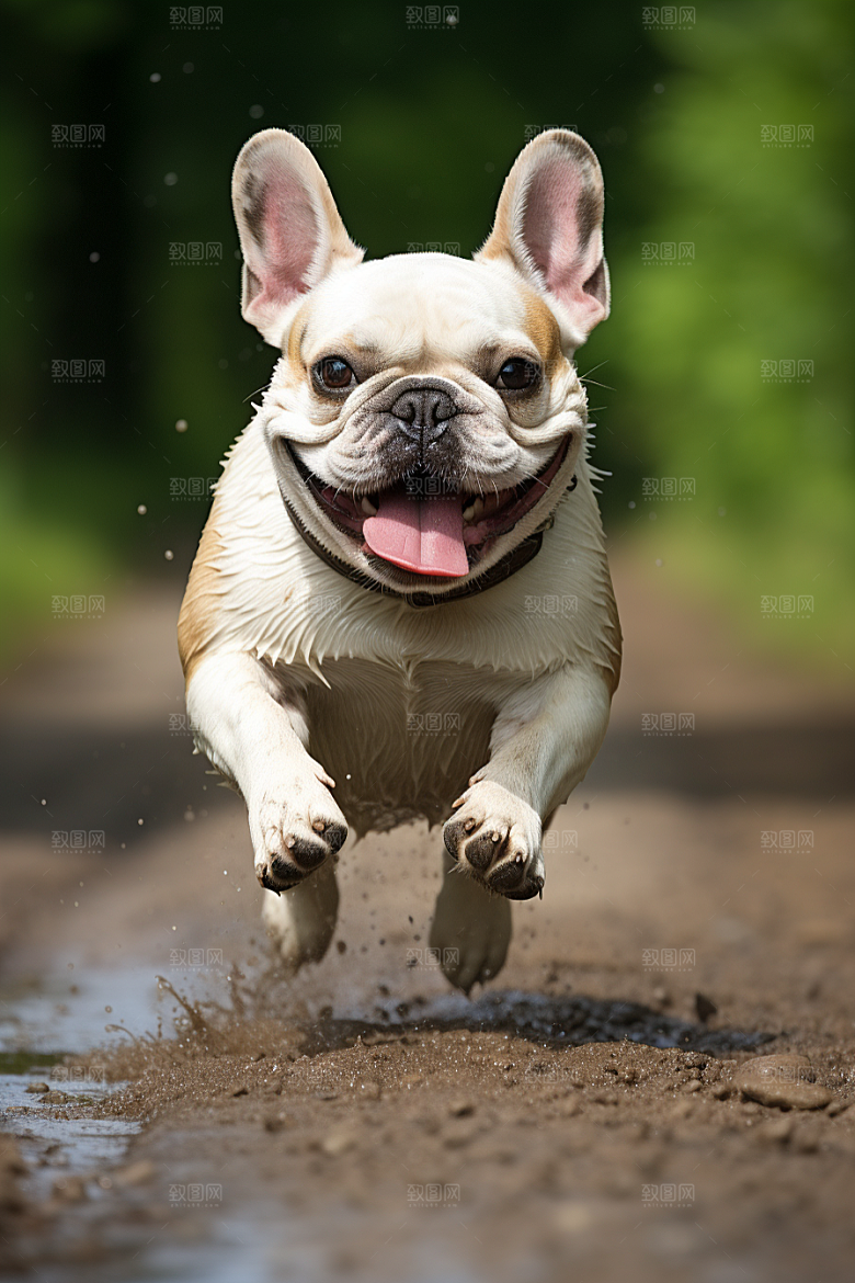 法国斗牛犬工作犬牧牛犬摄影图