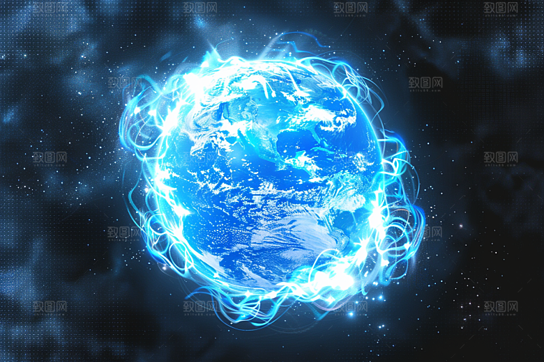发光地球宇宙星球素材