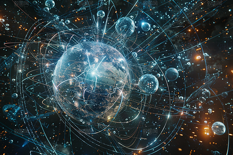 发光地球宇宙航天素材