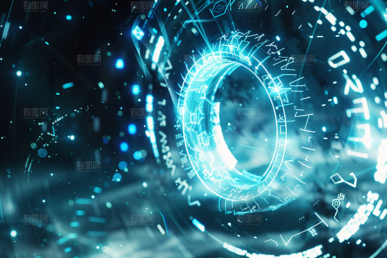 发光地球光效科技感素材