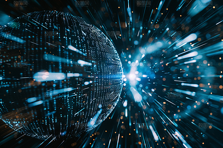 发光地球宇宙科技感素材
