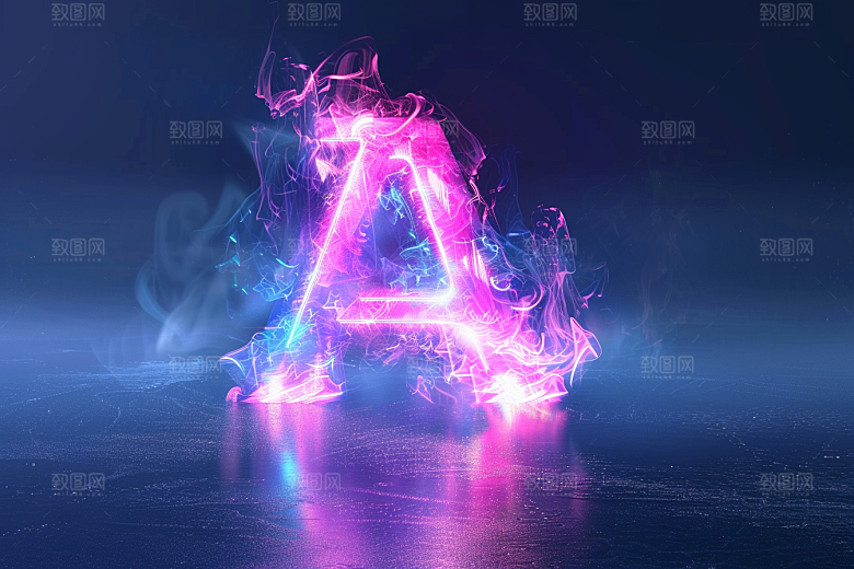 霓虹灯牌高清光效发光字
