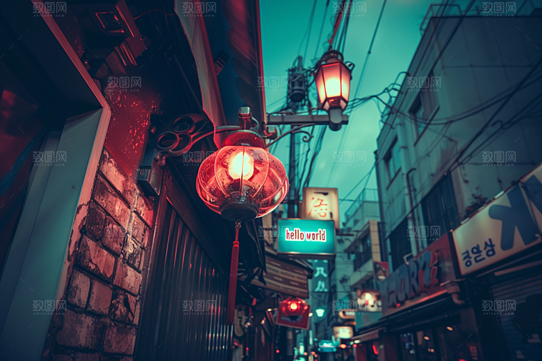 霓虹灯牌高清店招发光字