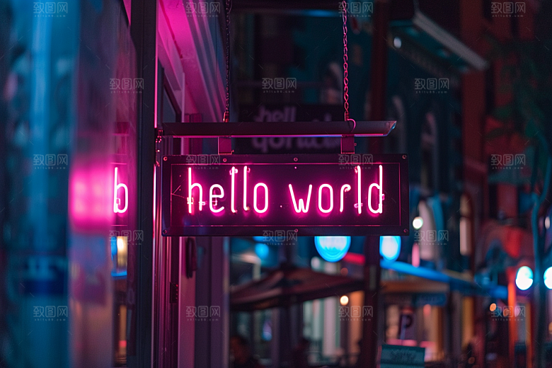 霓虹灯牌光效立体发光字