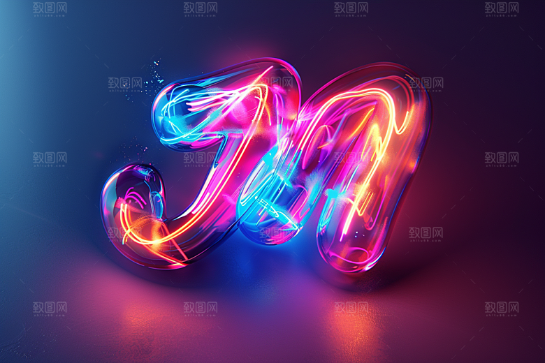 霓虹灯牌赛博朋克灯管发光字