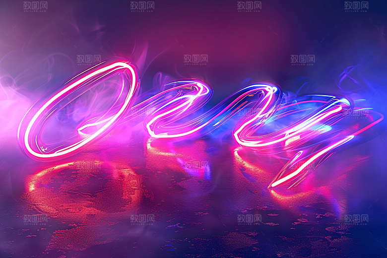 霓虹灯牌灯管彩色发光字