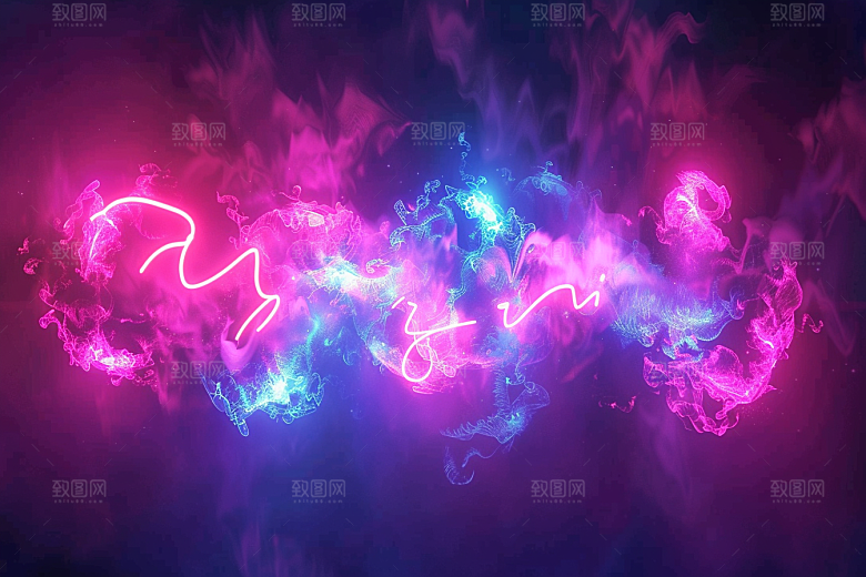 霓虹灯牌3D高清发光字