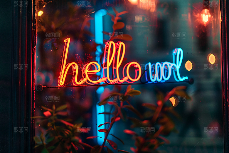 霓虹灯牌灯管店招发光字