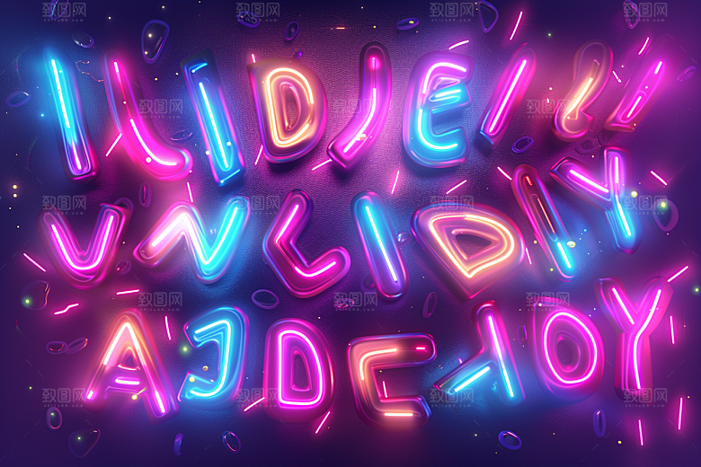 霓虹灯牌酒吧3D发光字