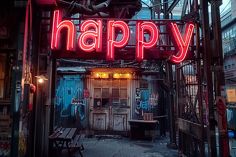 霓虹灯牌店招光效发光字