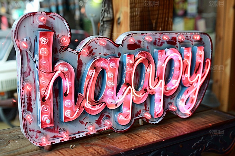 霓虹灯牌3D店招发光字