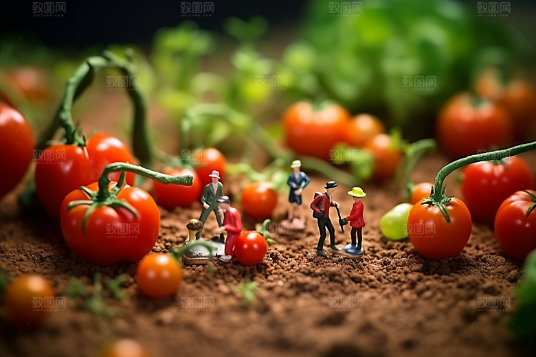 番茄3D生产微距小人
