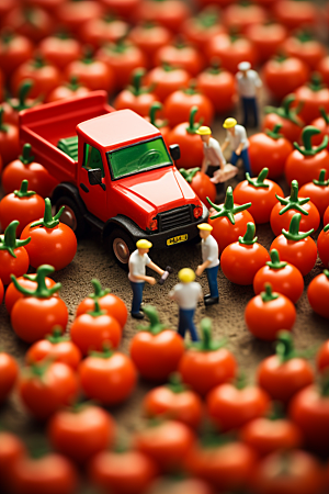 番茄3D生产微距小人