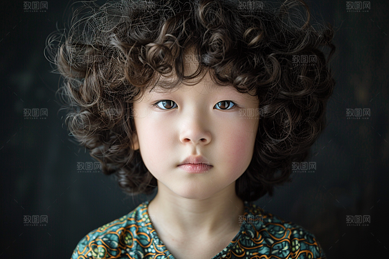 妆造发型写真肖像摄影图