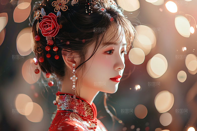 妆造发型彩妆美妆造型摄影图