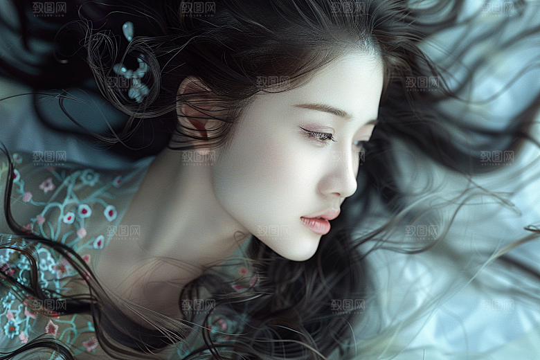 妆造发型肖像高清摄影图