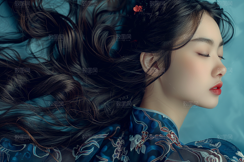 妆造发型彩妆美妆摄影图