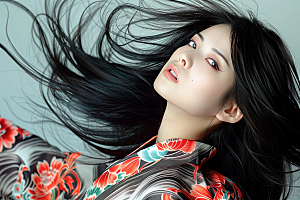 妆造发型肖像美妆造型摄影图
