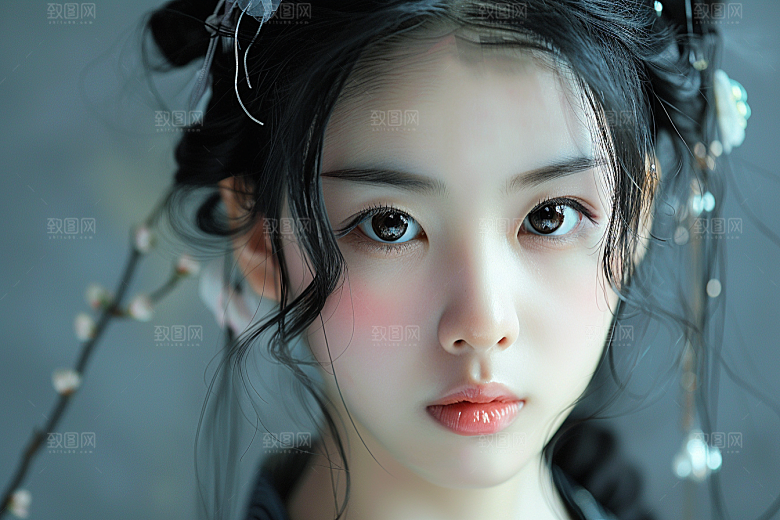 妆造发型高清人物摄影图
