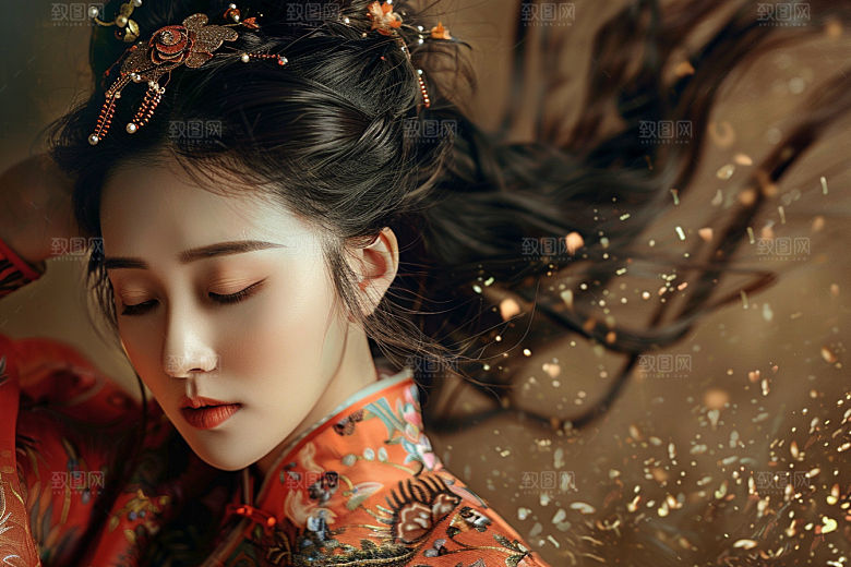 妆造发型艺术肖像摄影图