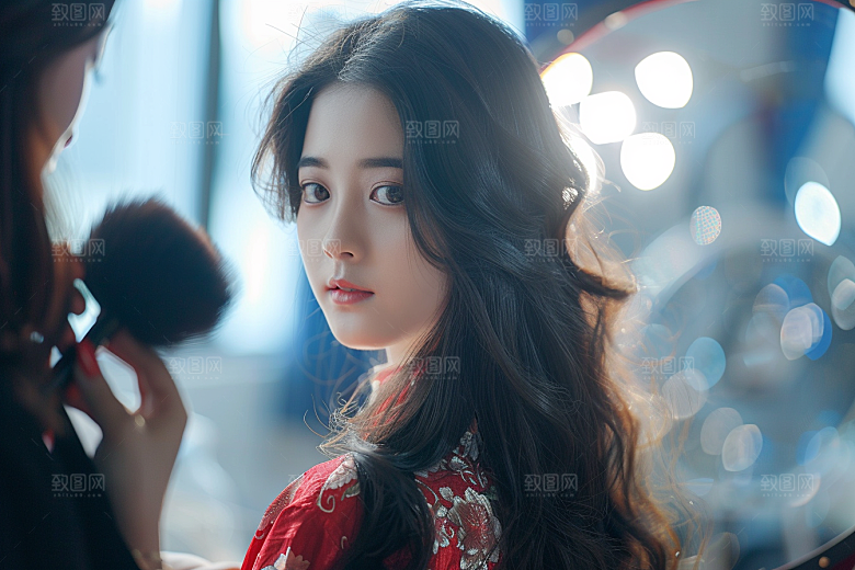 妆造发型彩妆美妆造型摄影图