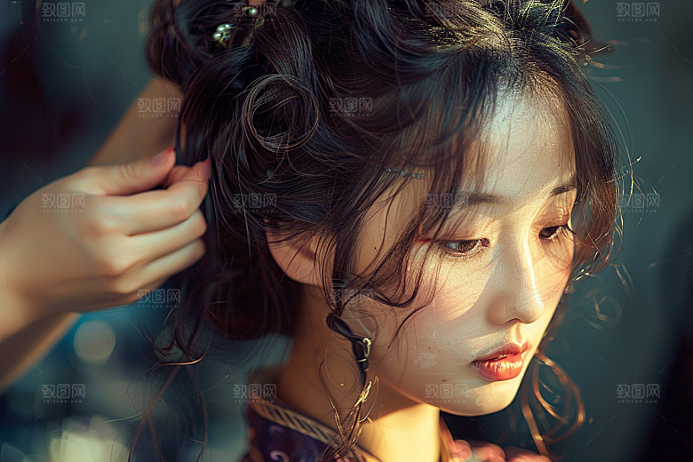 妆造发型美妆造型美妆摄影图