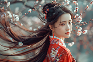 妆造发型彩妆高清摄影图