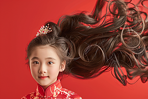 妆造发型艺术写真摄影图