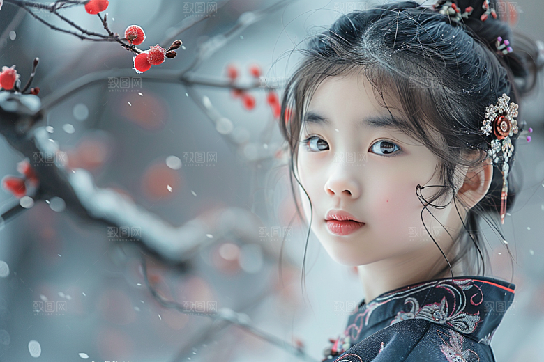 妆造发型彩妆人物摄影图
