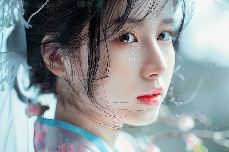 妆造发型写真肖像摄影图