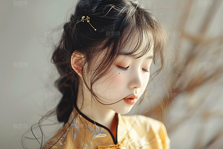 妆造发型人物肖像摄影图