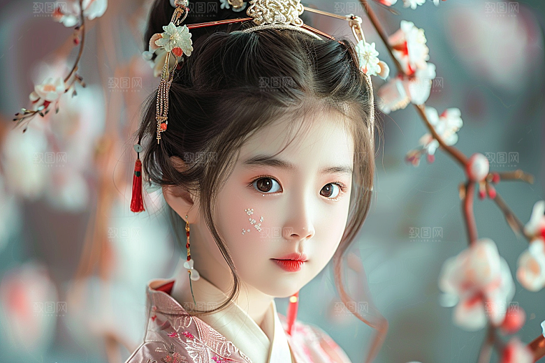 妆造发型艺术发型艺术摄影图