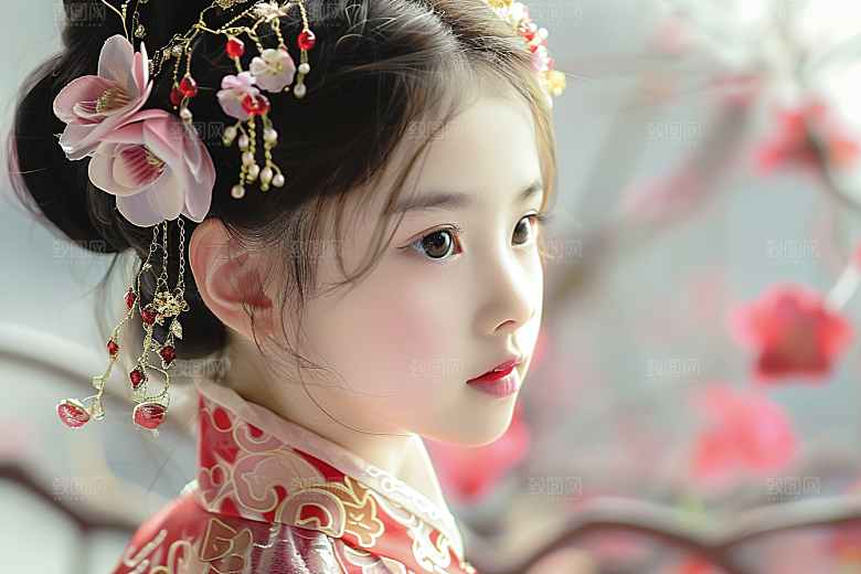 妆造发型美妆唯美摄影图